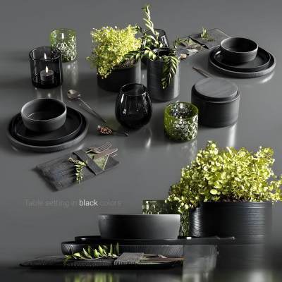 北欧餐具 餐厅刀叉餐具花瓶 餐桌摆件 装饰品